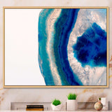 Macro of Blue Agate Stone