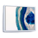 Macro of Blue Agate Stone