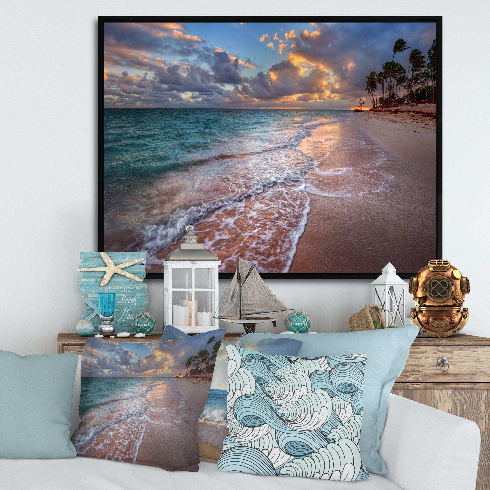 Palm Trees on Clear Sandy Beach