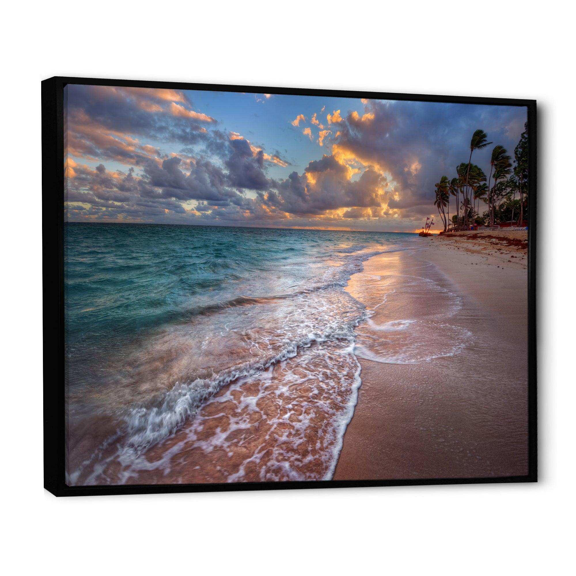 Palm Trees on Clear Sandy Beach
