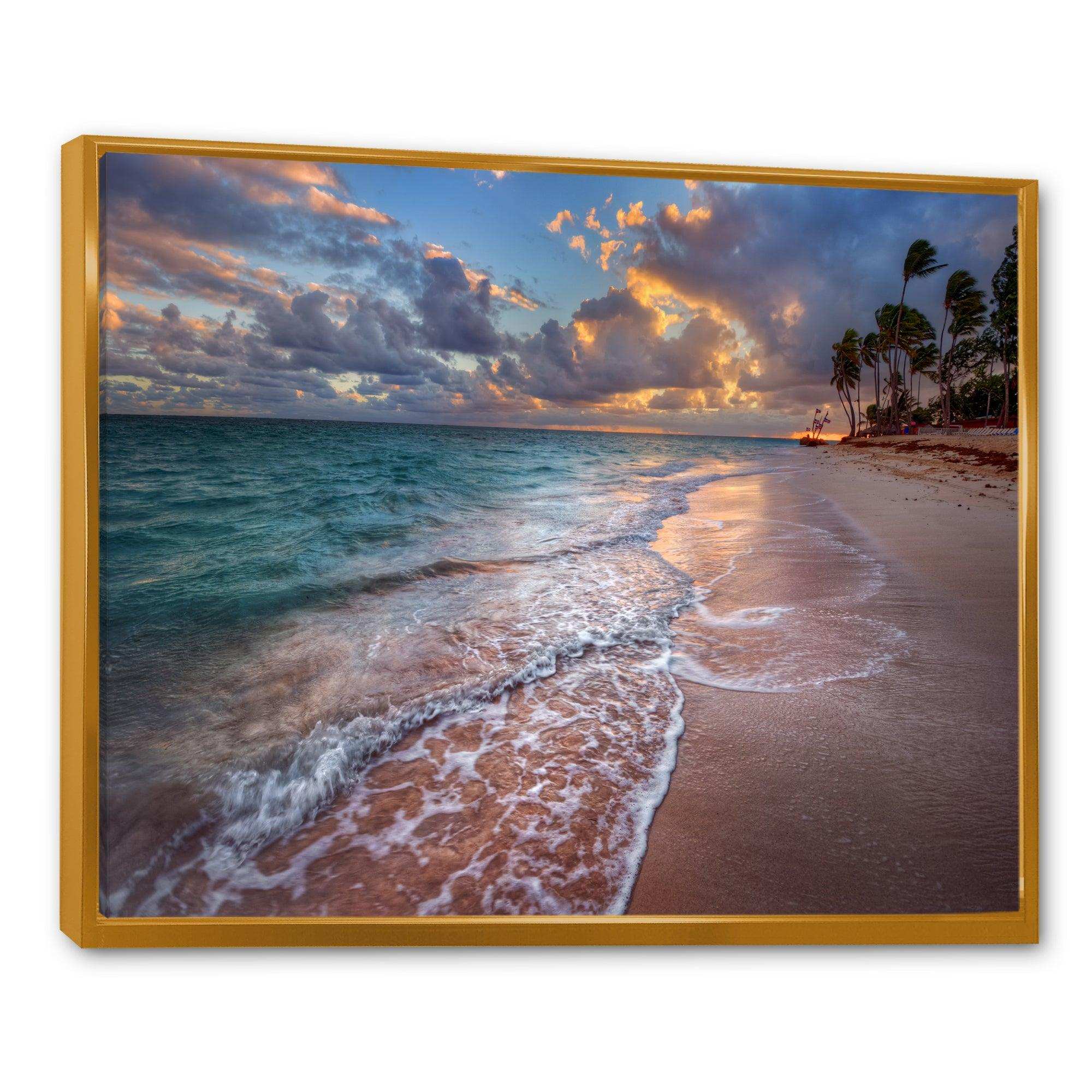 Palm Trees on Clear Sandy Beach