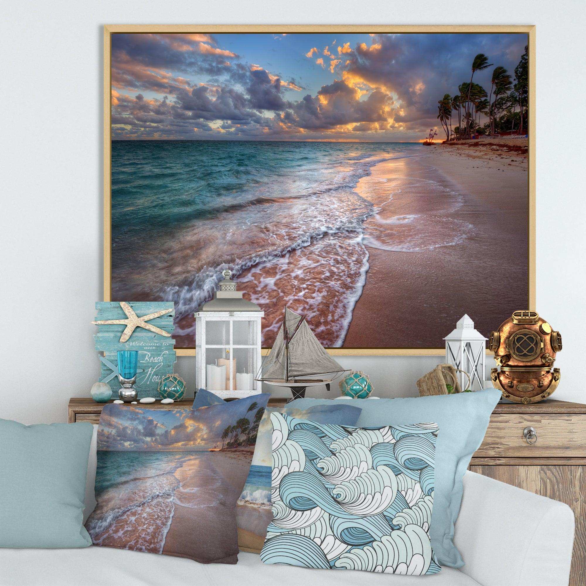 Palm Trees on Clear Sandy Beach