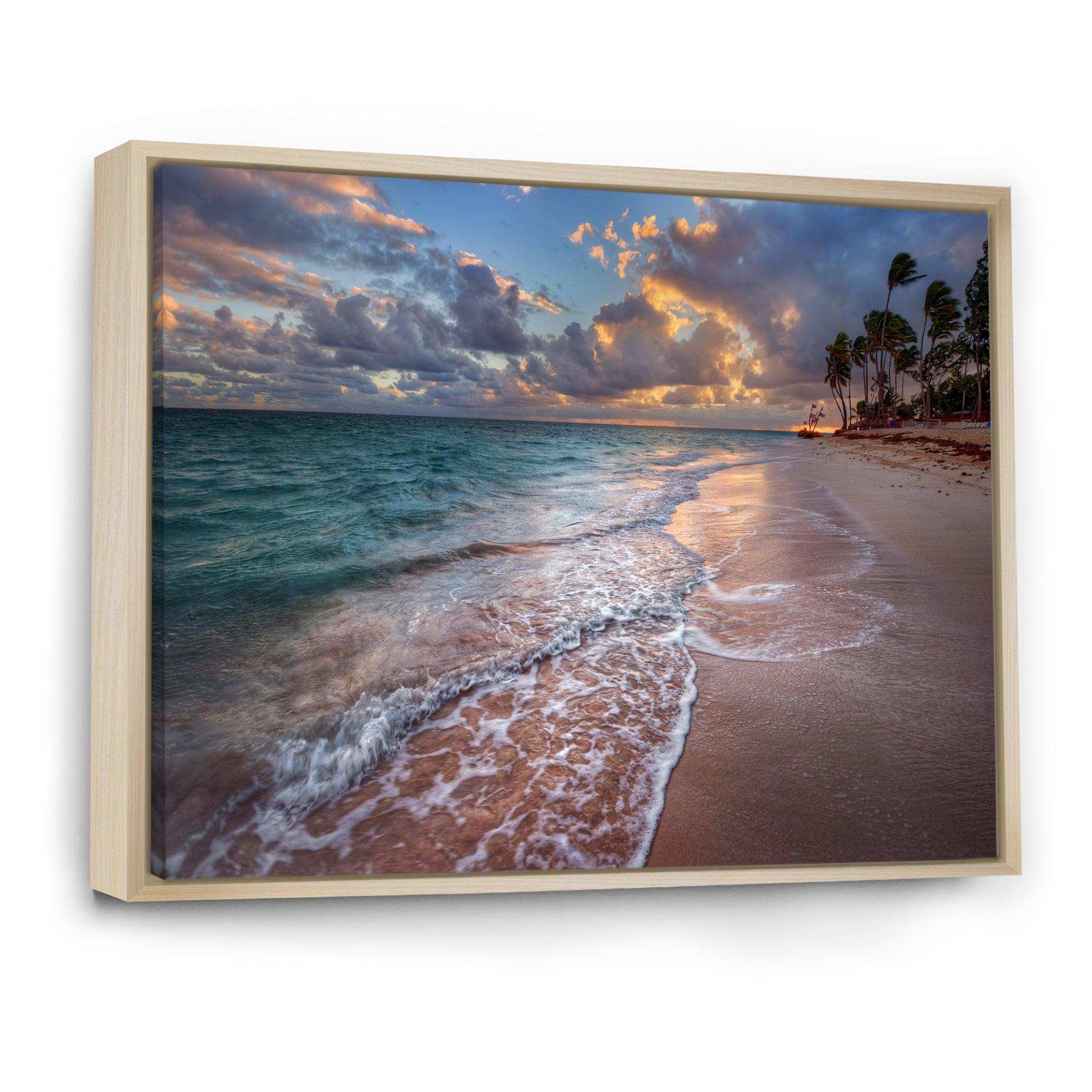 Palm Trees on Clear Sandy Beach
