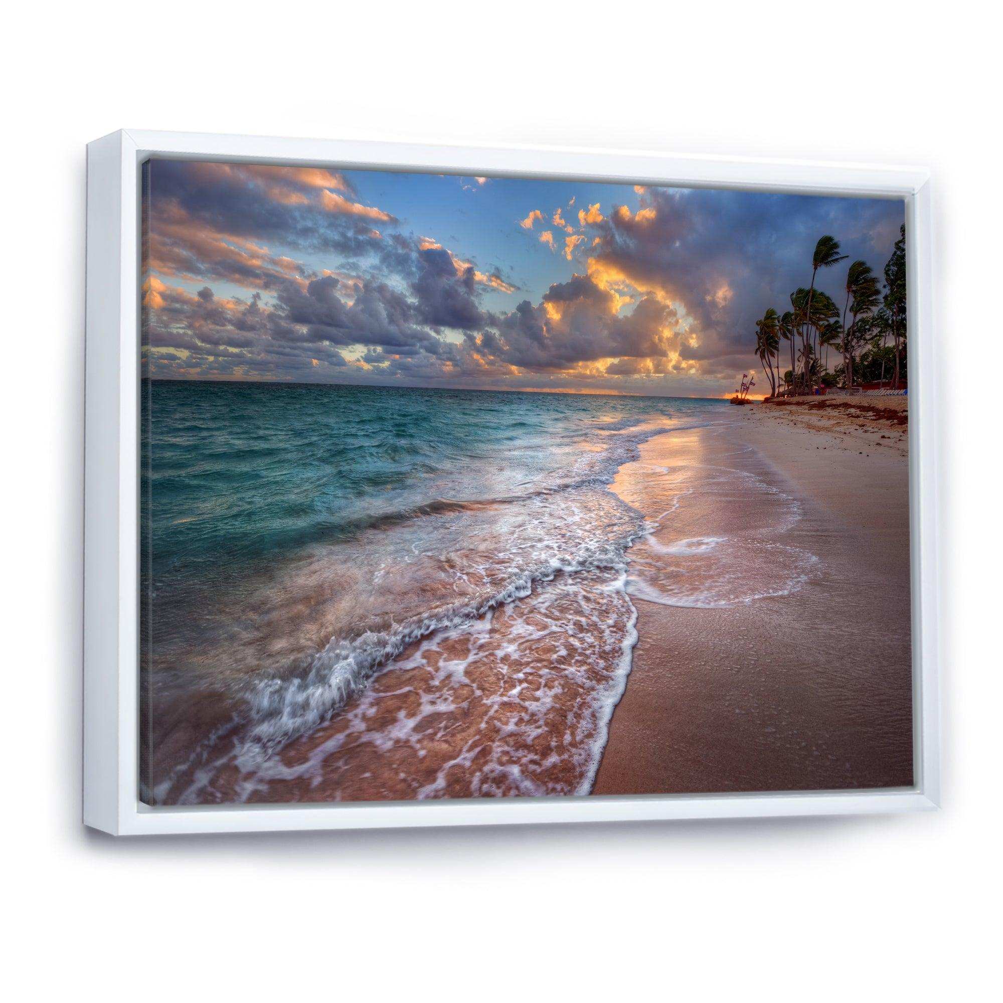 Palm Trees on Clear Sandy Beach
