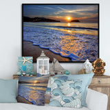 Calm Seashore with Blue Waves