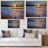 Calm Seashore with Blue Waves