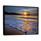 Calm Seashore with Blue Waves