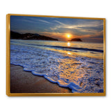 Calm Seashore with Blue Waves