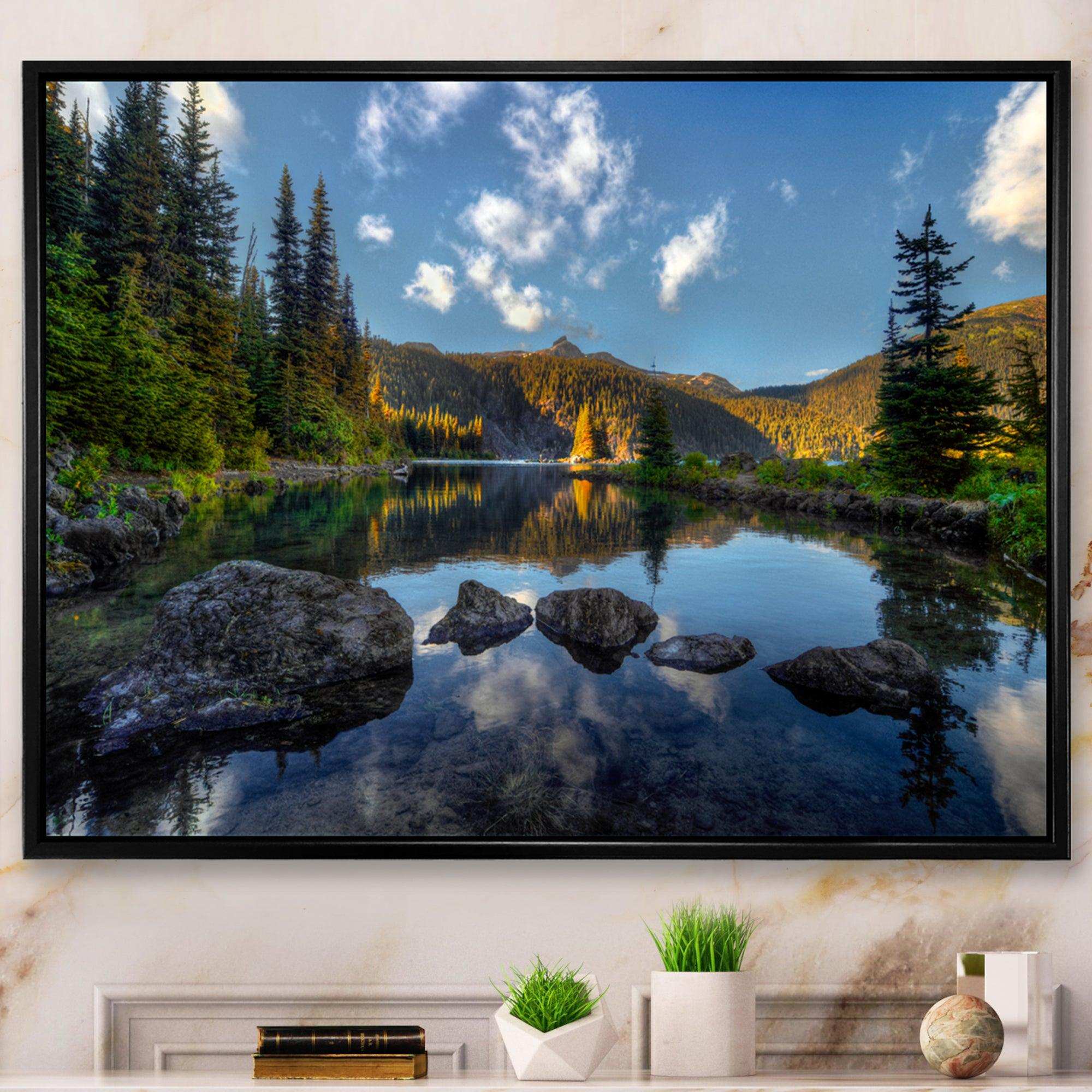 Mountain Lake Surrounded by Trees