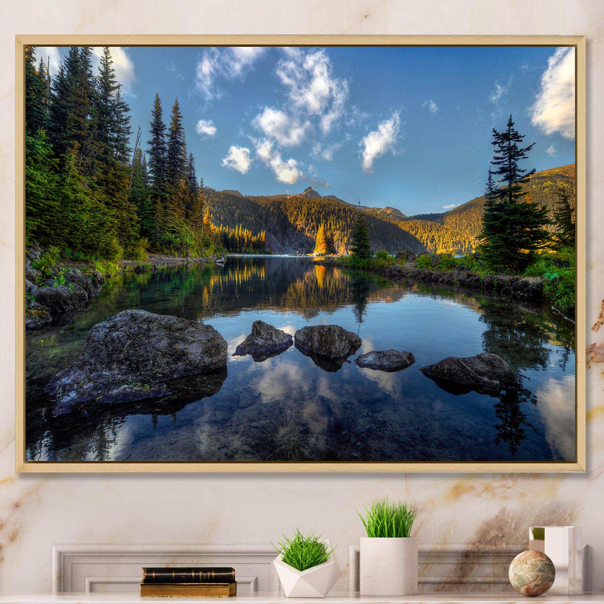 Mountain Lake Surrounded by Trees