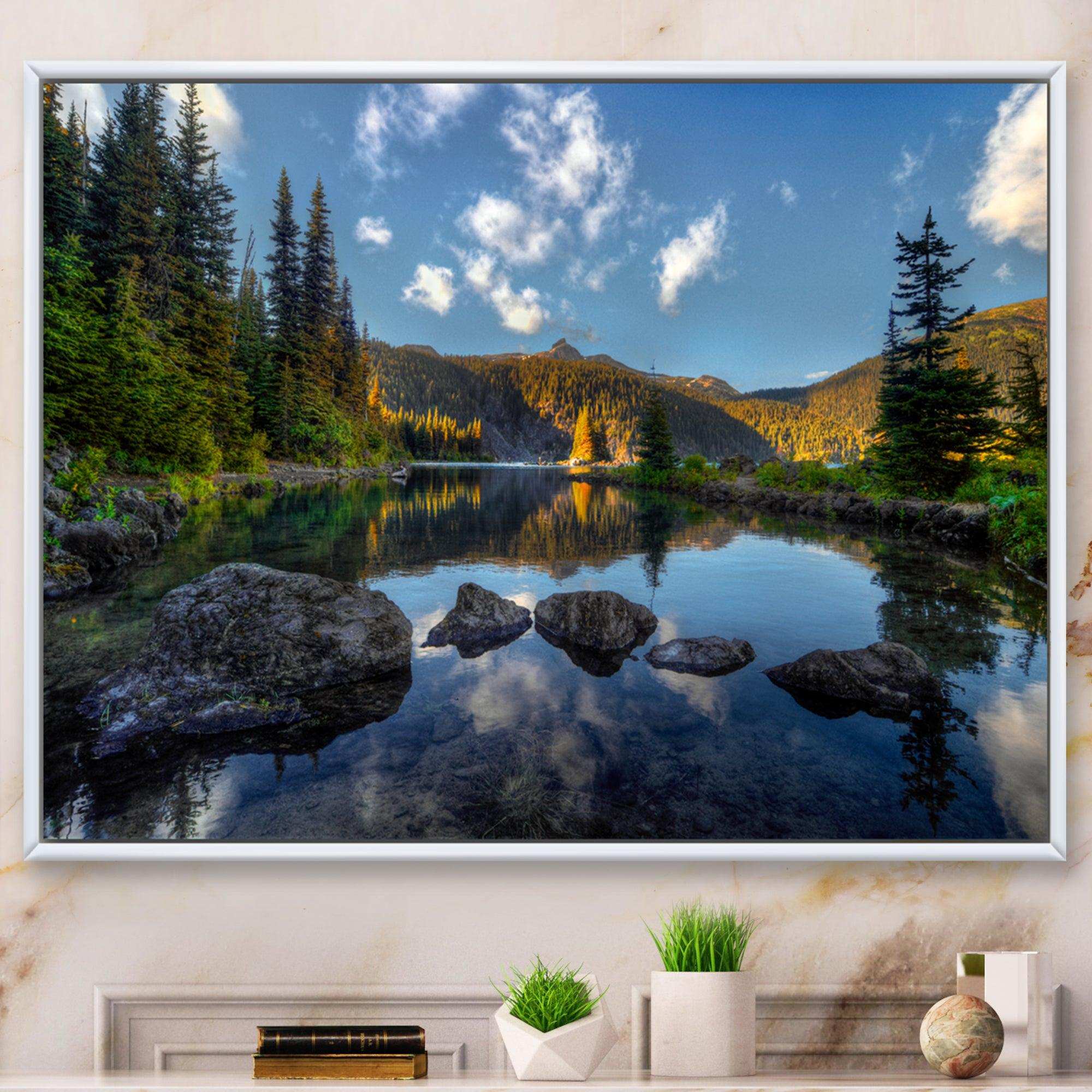 Mountain Lake Surrounded by Trees