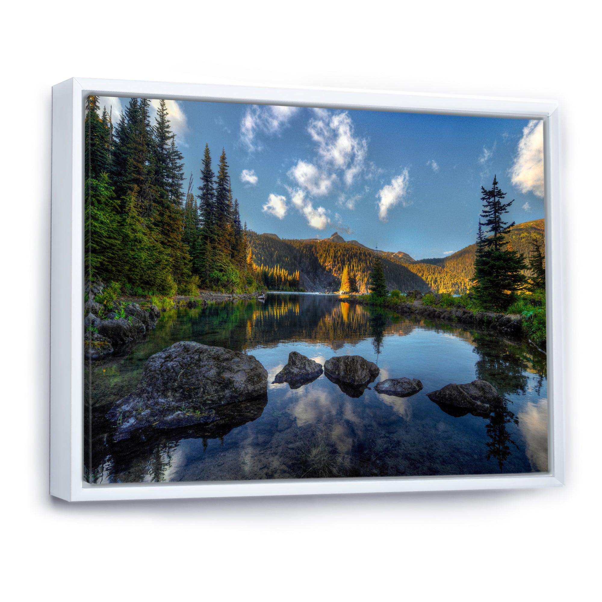 Mountain Lake Surrounded by Trees