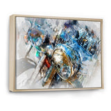 Motorcycle Headlight Watercolor