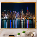 New York Midtown Night Panorama