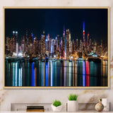 New York Midtown Night Panorama