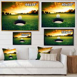 Golf Ball Near Hole