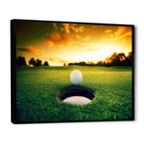 Golf Ball Near Hole