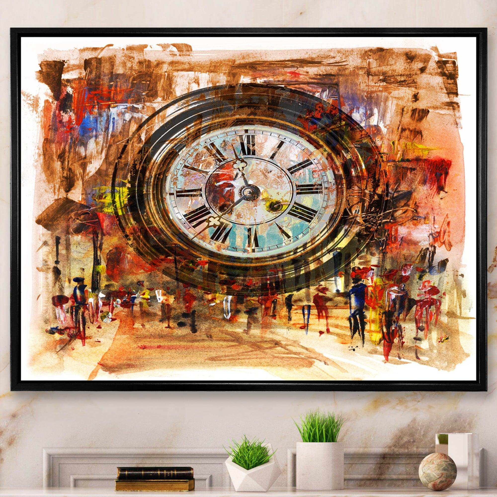 People and Time Acrylic Painting