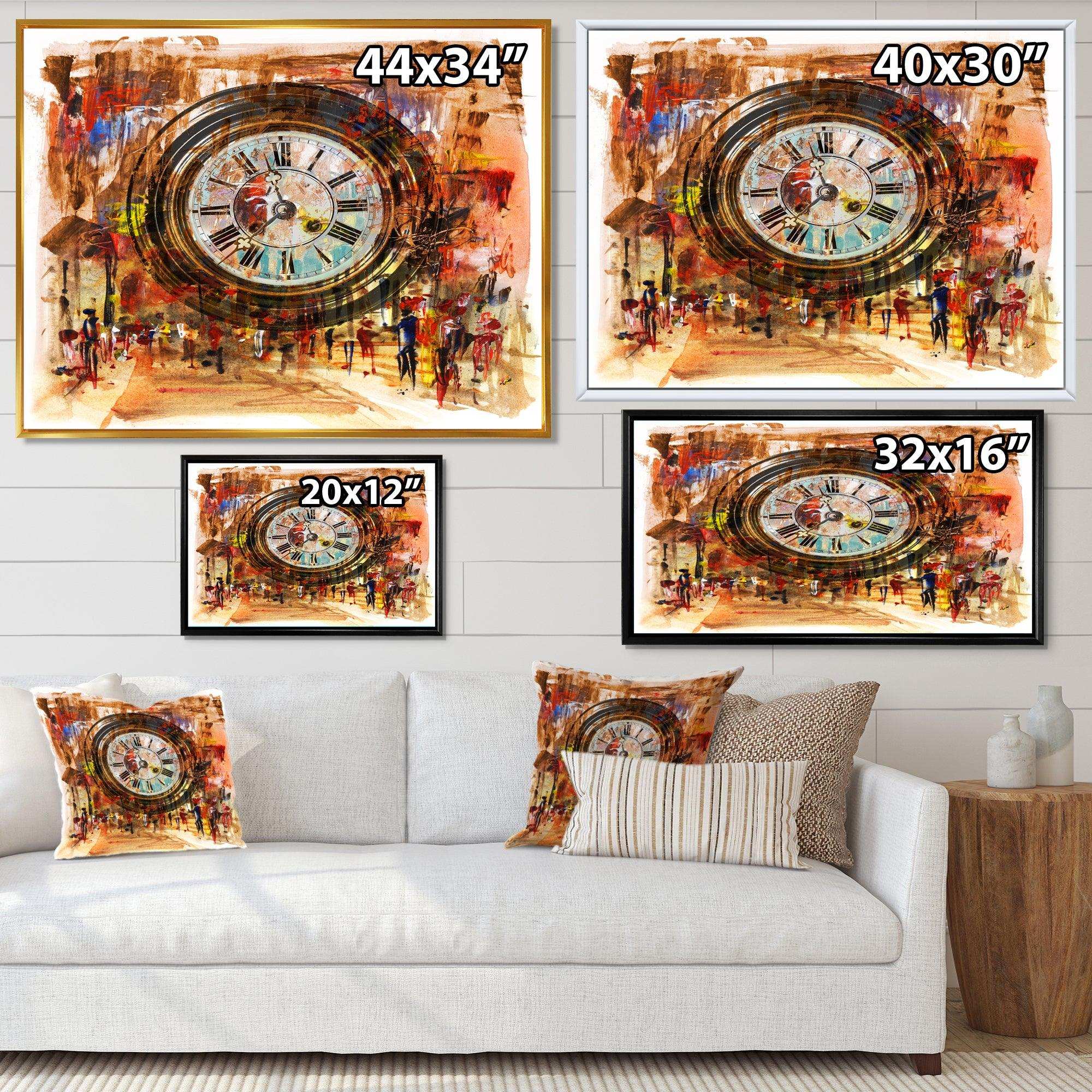 People and Time Acrylic Painting