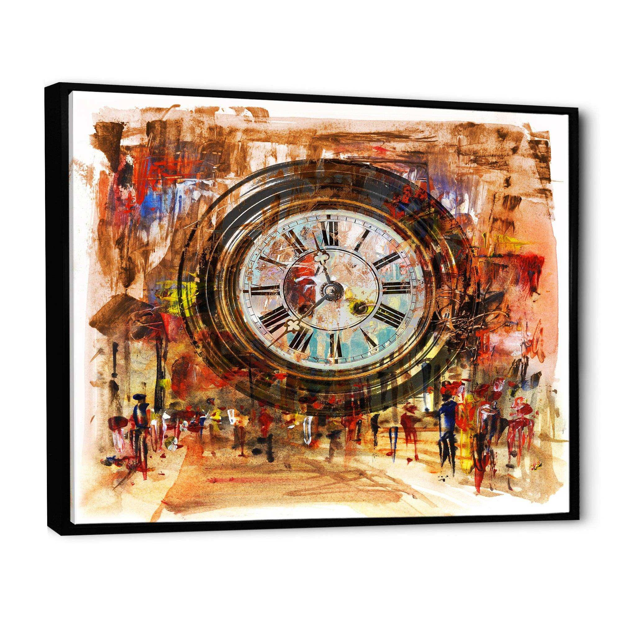 People and Time Acrylic Painting