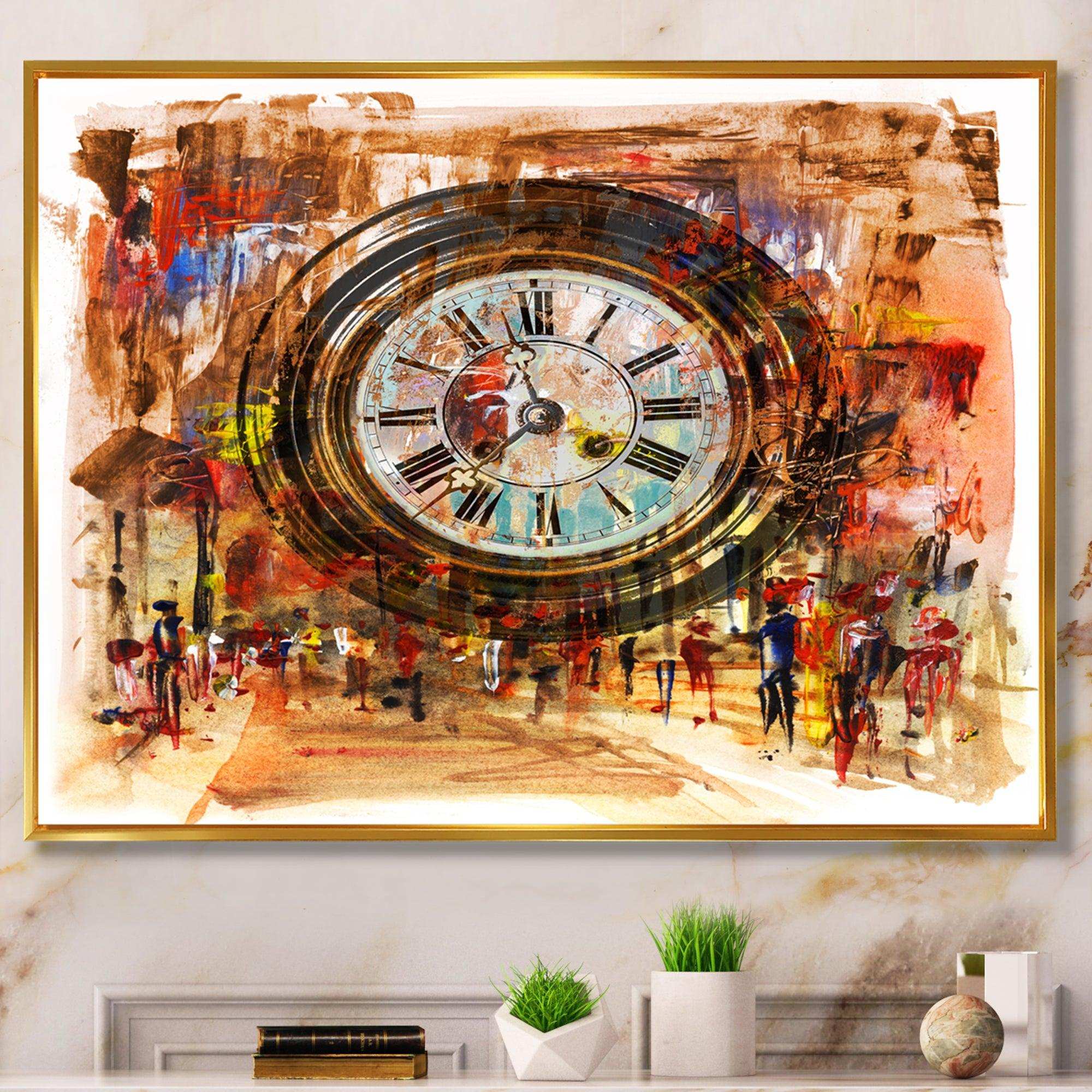 People and Time Acrylic Painting