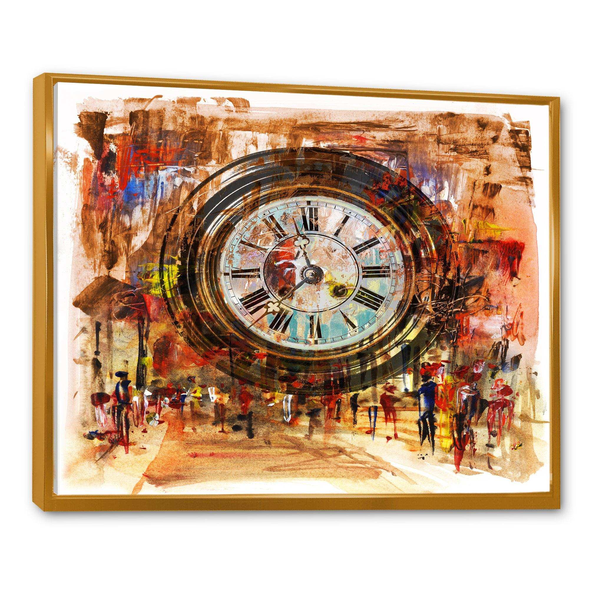 People and Time Acrylic Painting