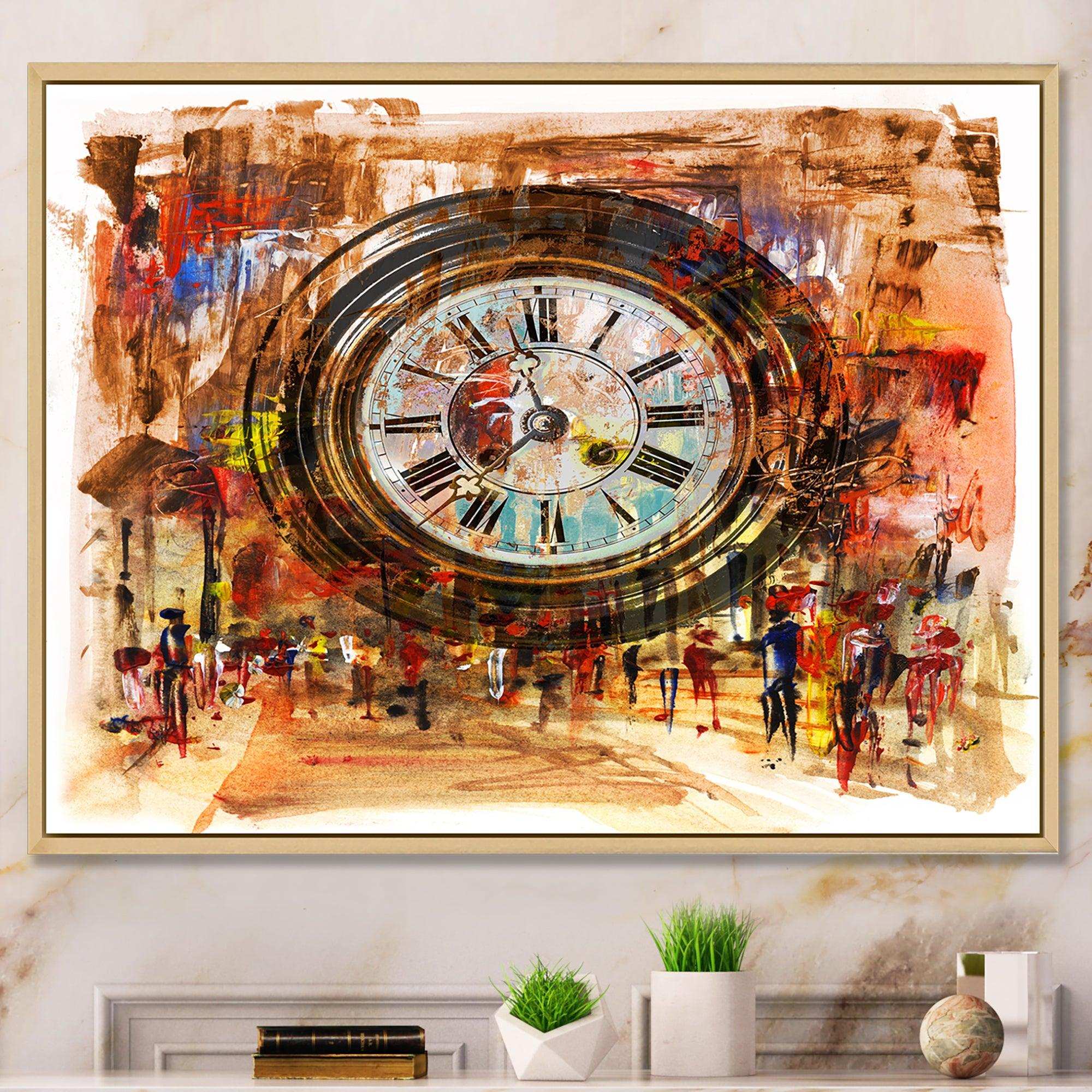 People and Time Acrylic Painting