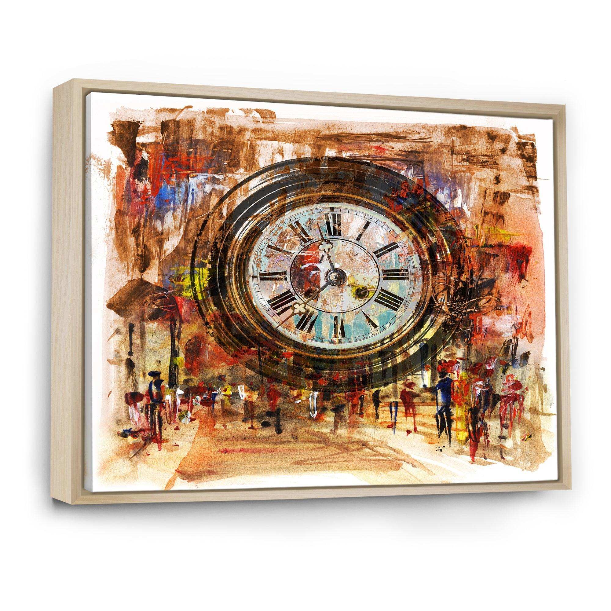 People and Time Acrylic Painting