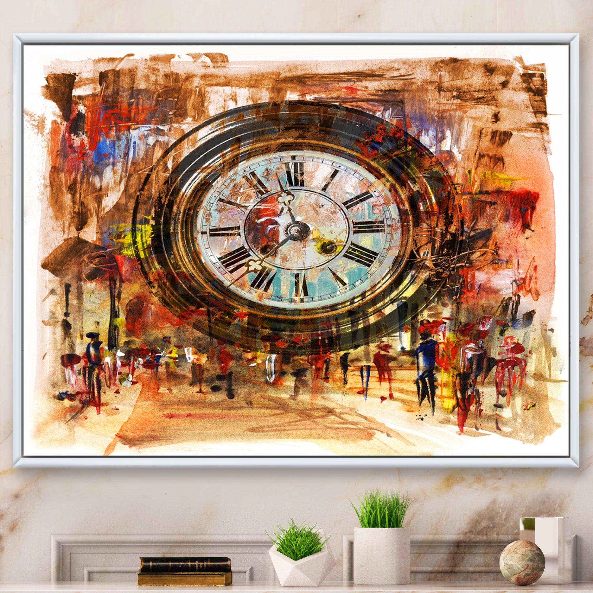 People and Time Acrylic Painting