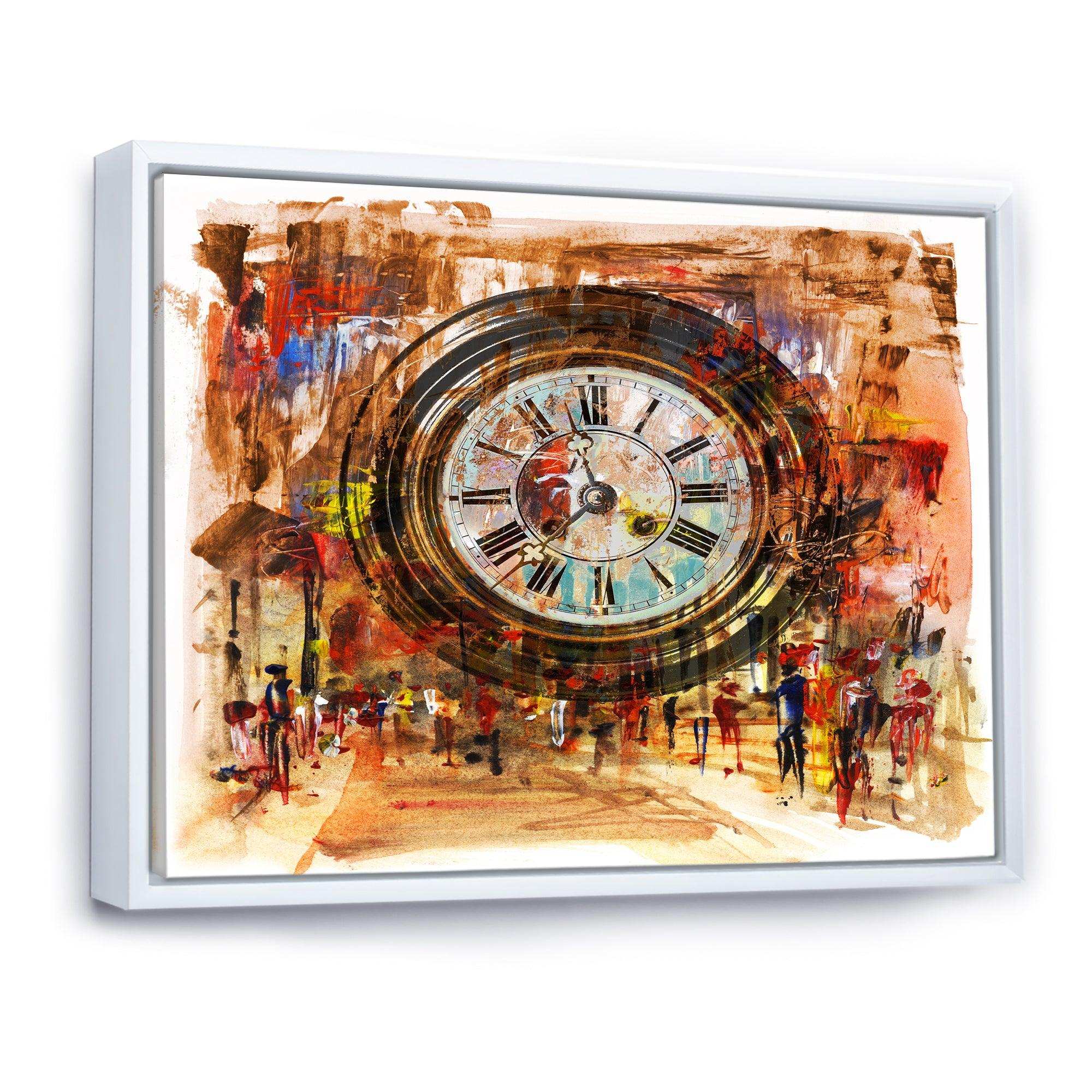 People and Time Acrylic Painting