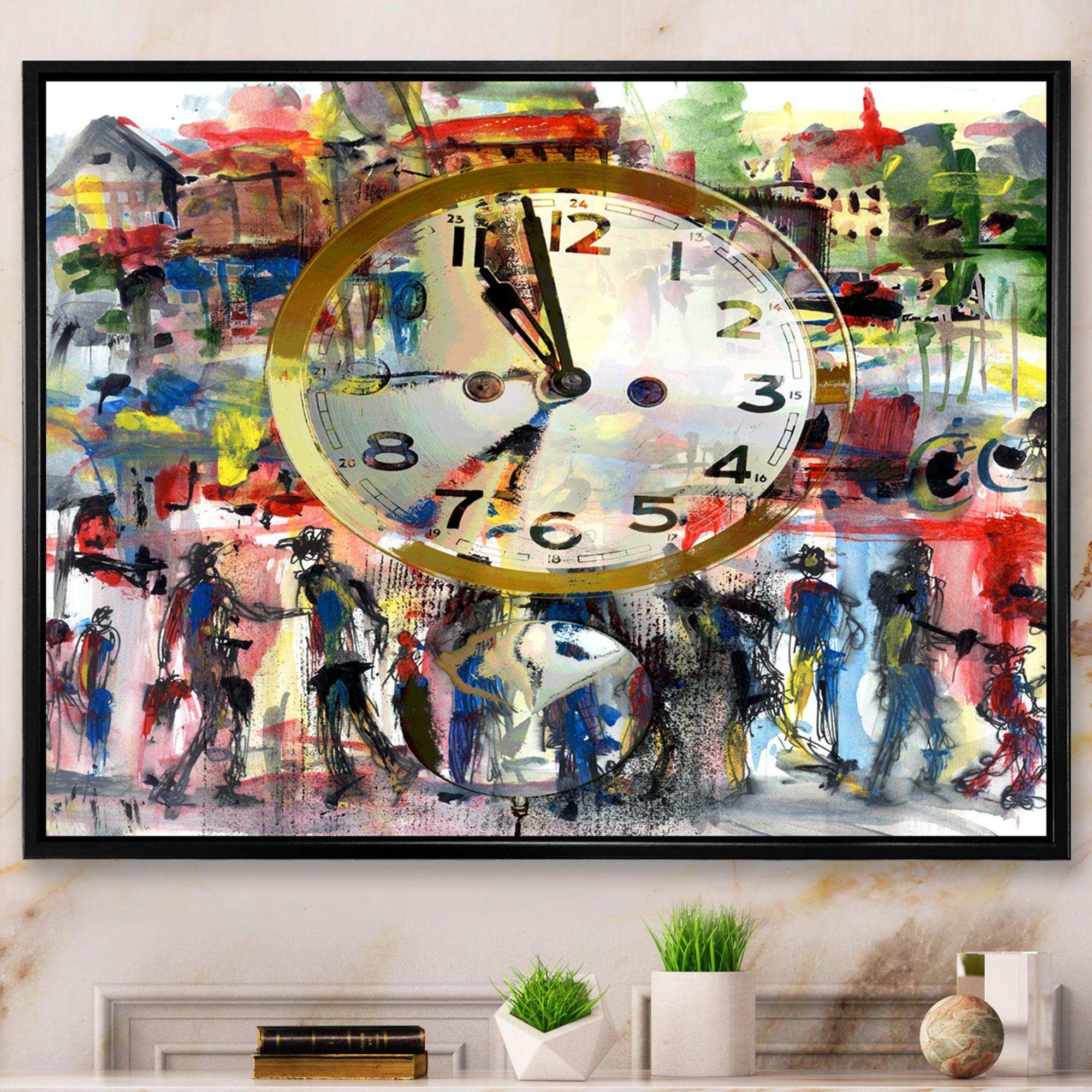 People and Time Acrylic Watercolor