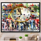 People and Time Acrylic Watercolor