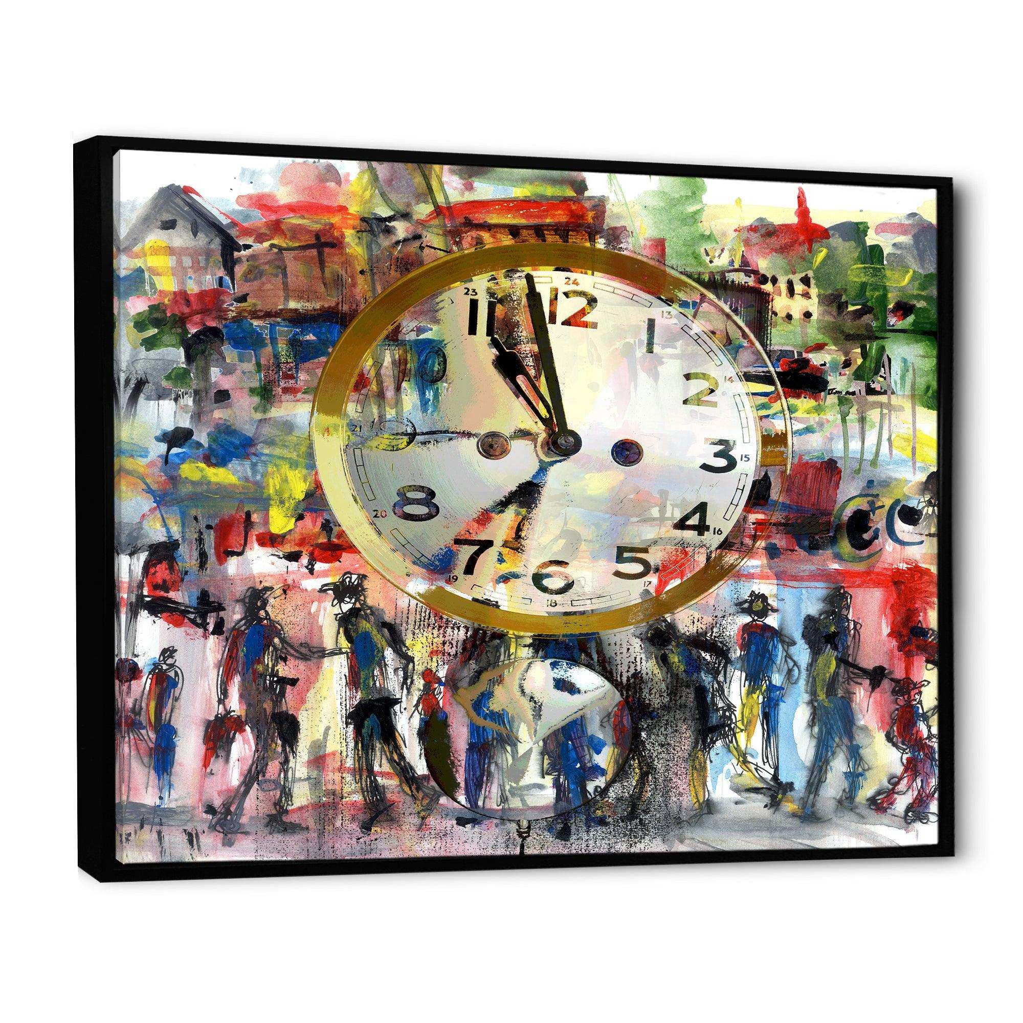 People and Time Acrylic Watercolor