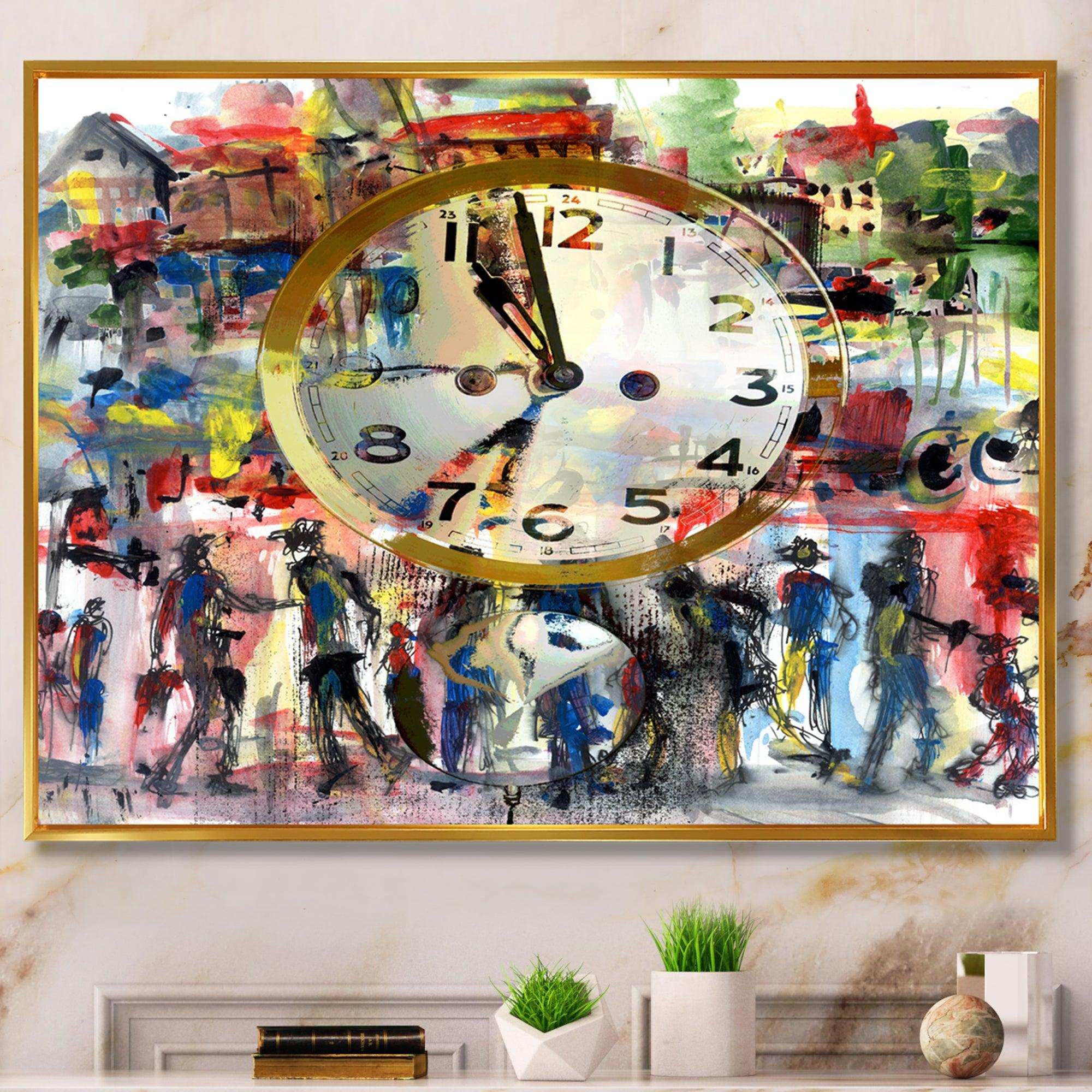 People and Time Acrylic Watercolor