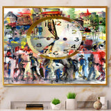 People and Time Acrylic Watercolor