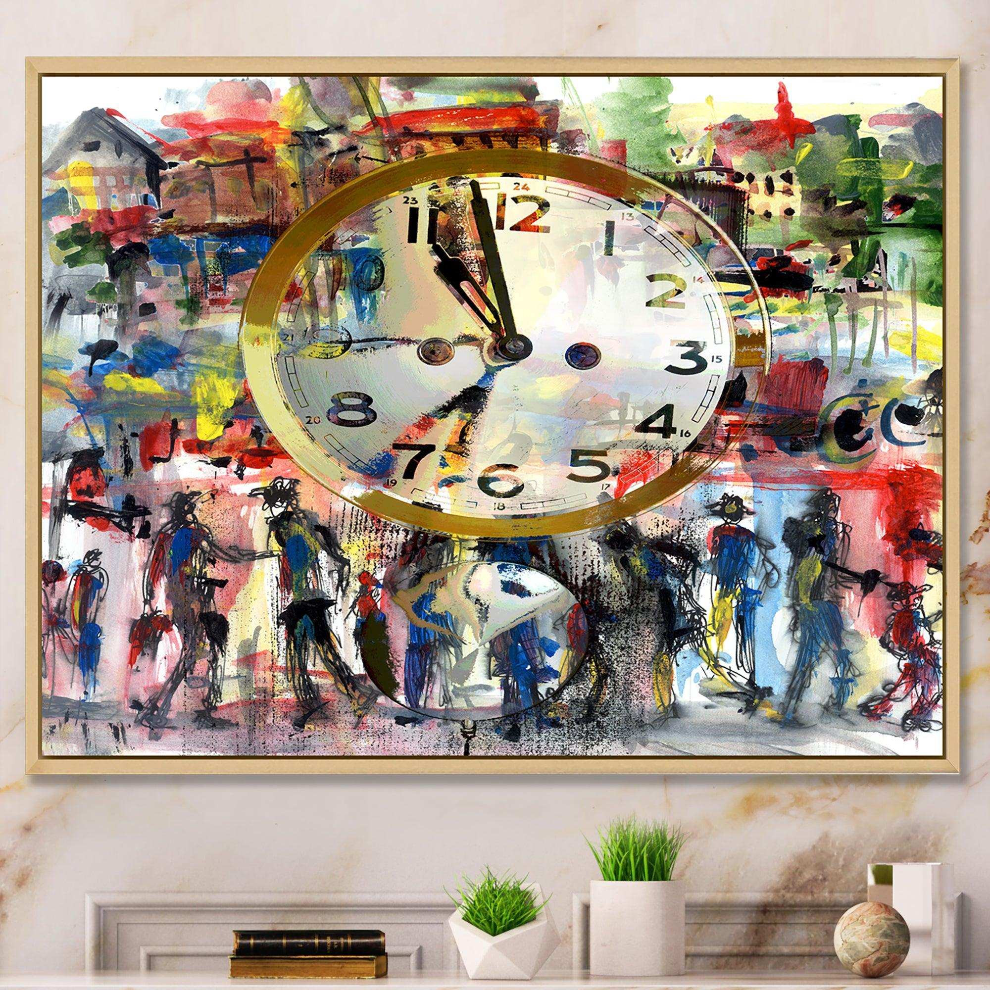 People and Time Acrylic Watercolor