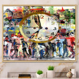 People and Time Acrylic Watercolor