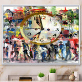 People and Time Acrylic Watercolor