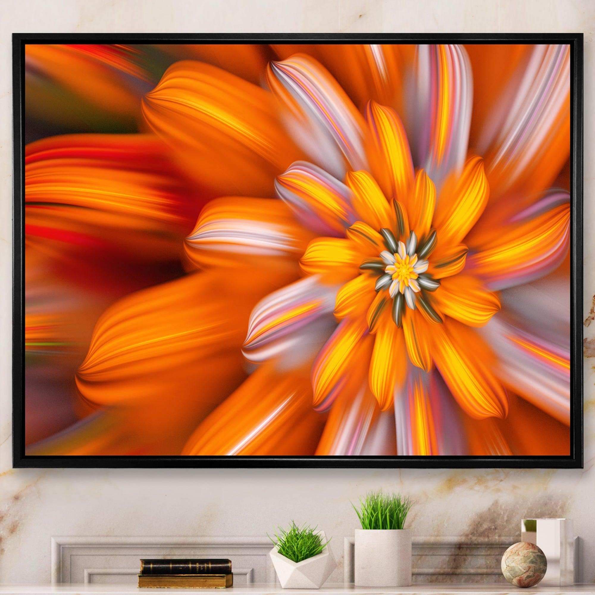 Massive Orange Fractal Flower