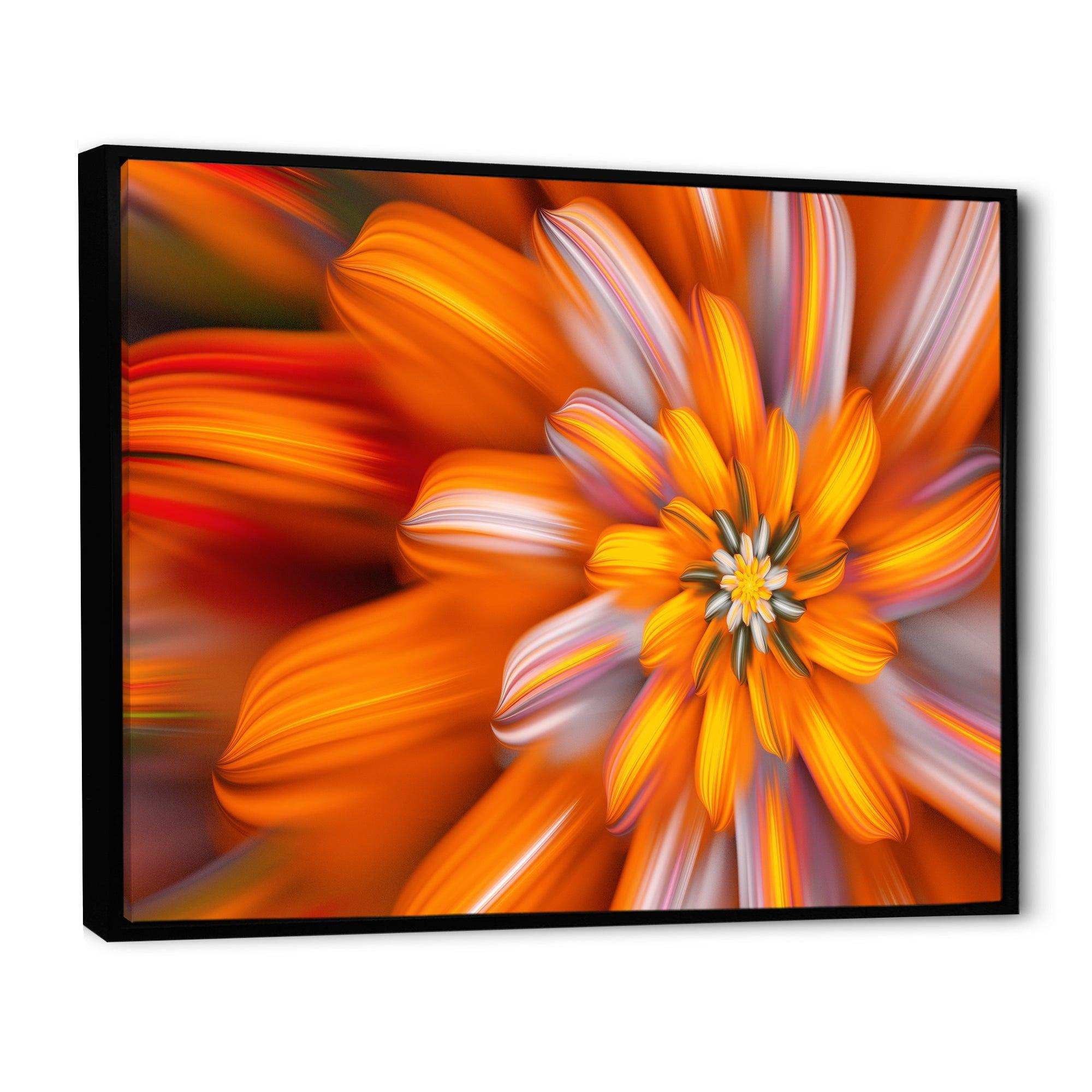 Massive Orange Fractal Flower