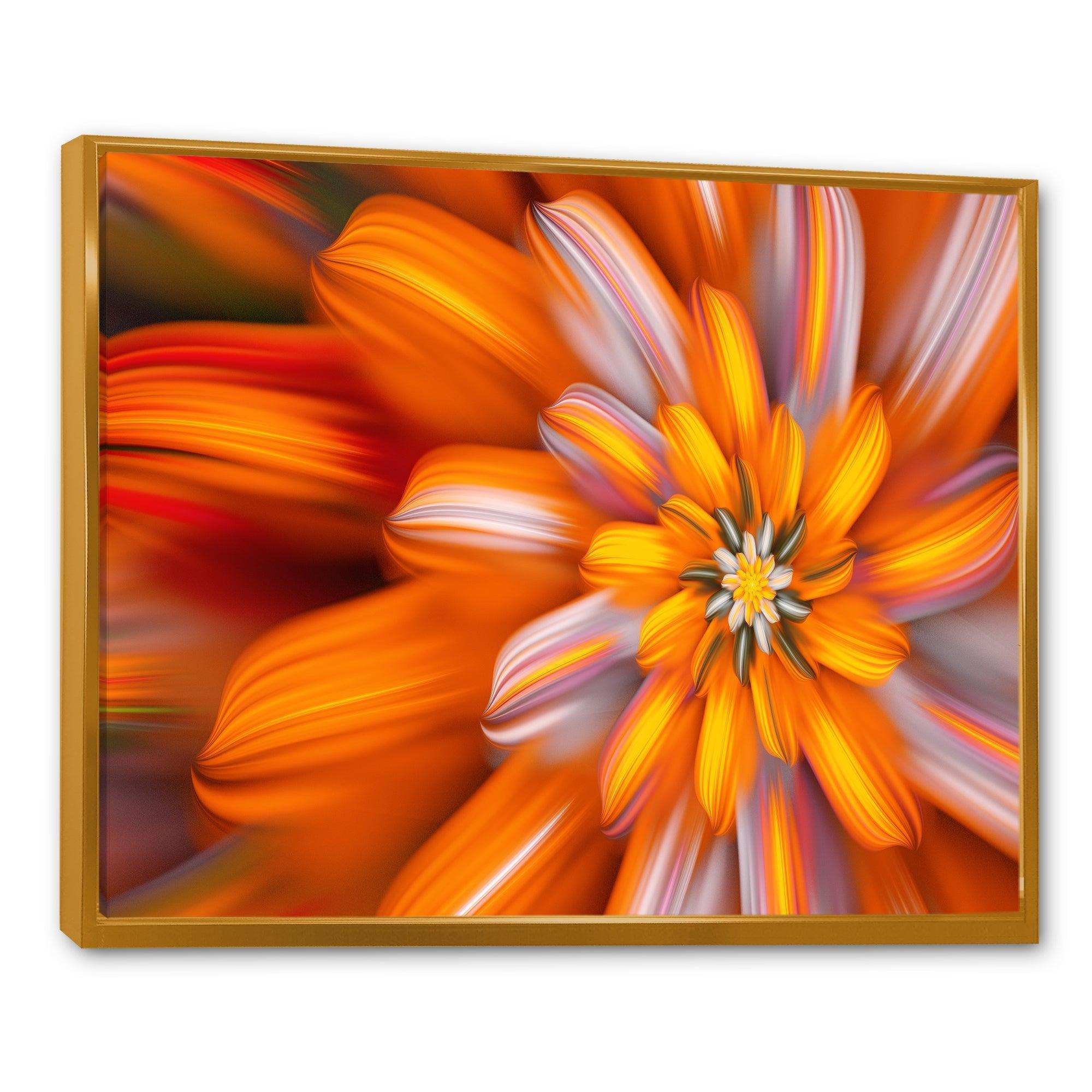 Massive Orange Fractal Flower