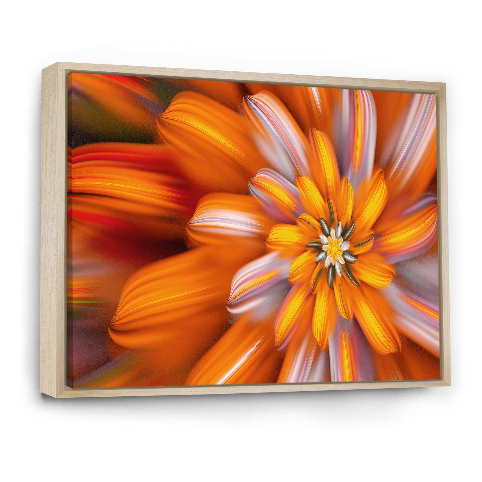 Massive Orange Fractal Flower