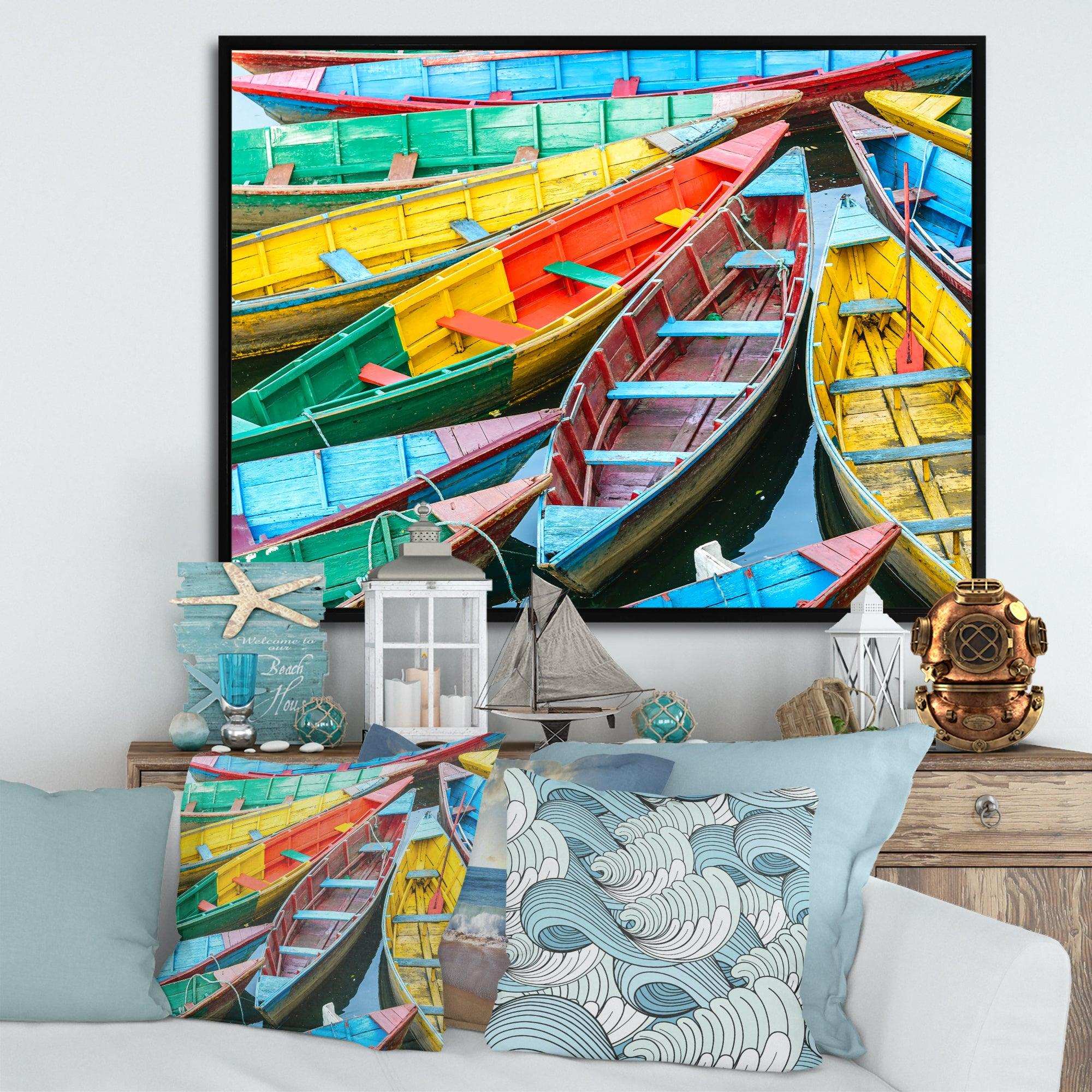 Rowing Boats on the Lake in Pokhara