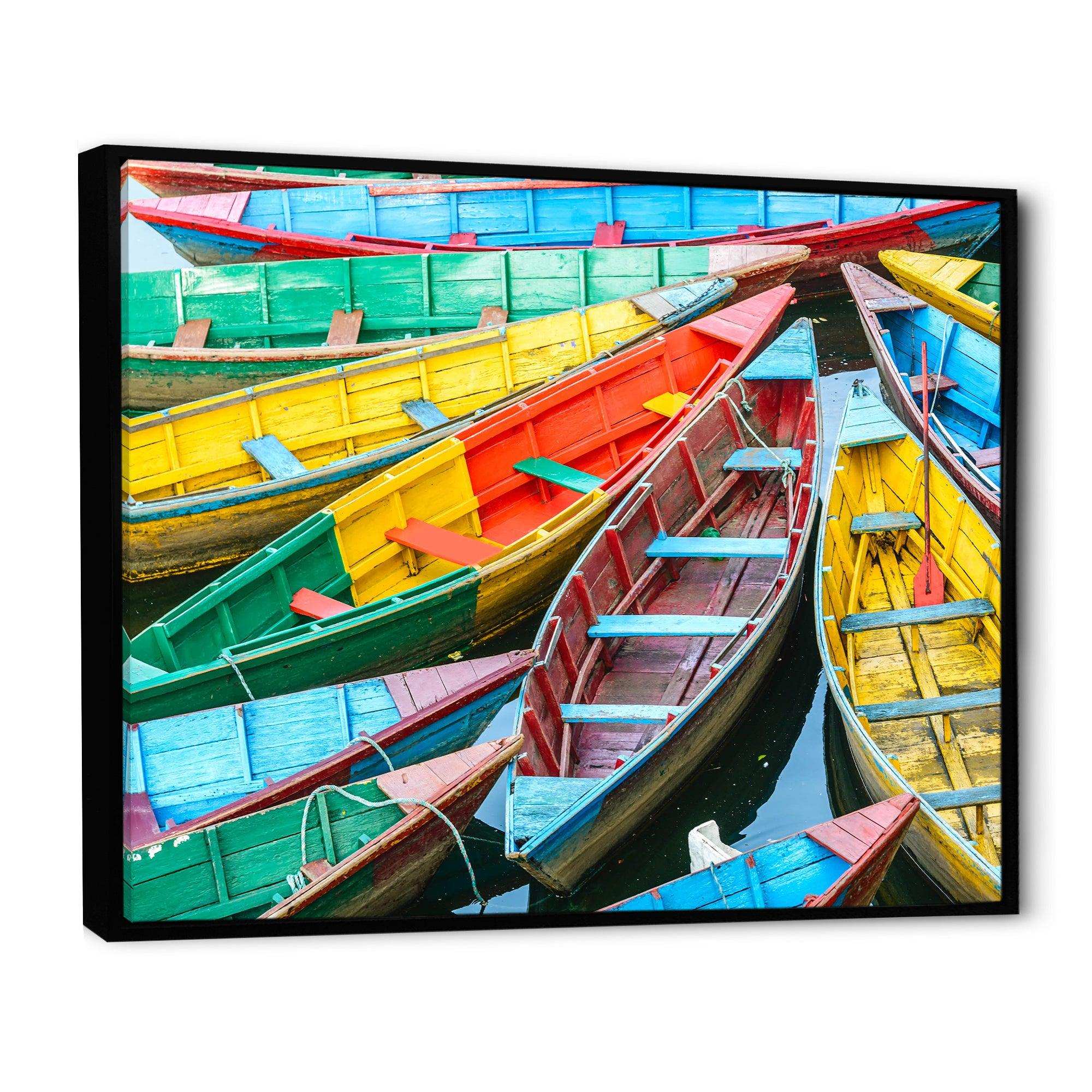 Rowing Boats on the Lake in Pokhara