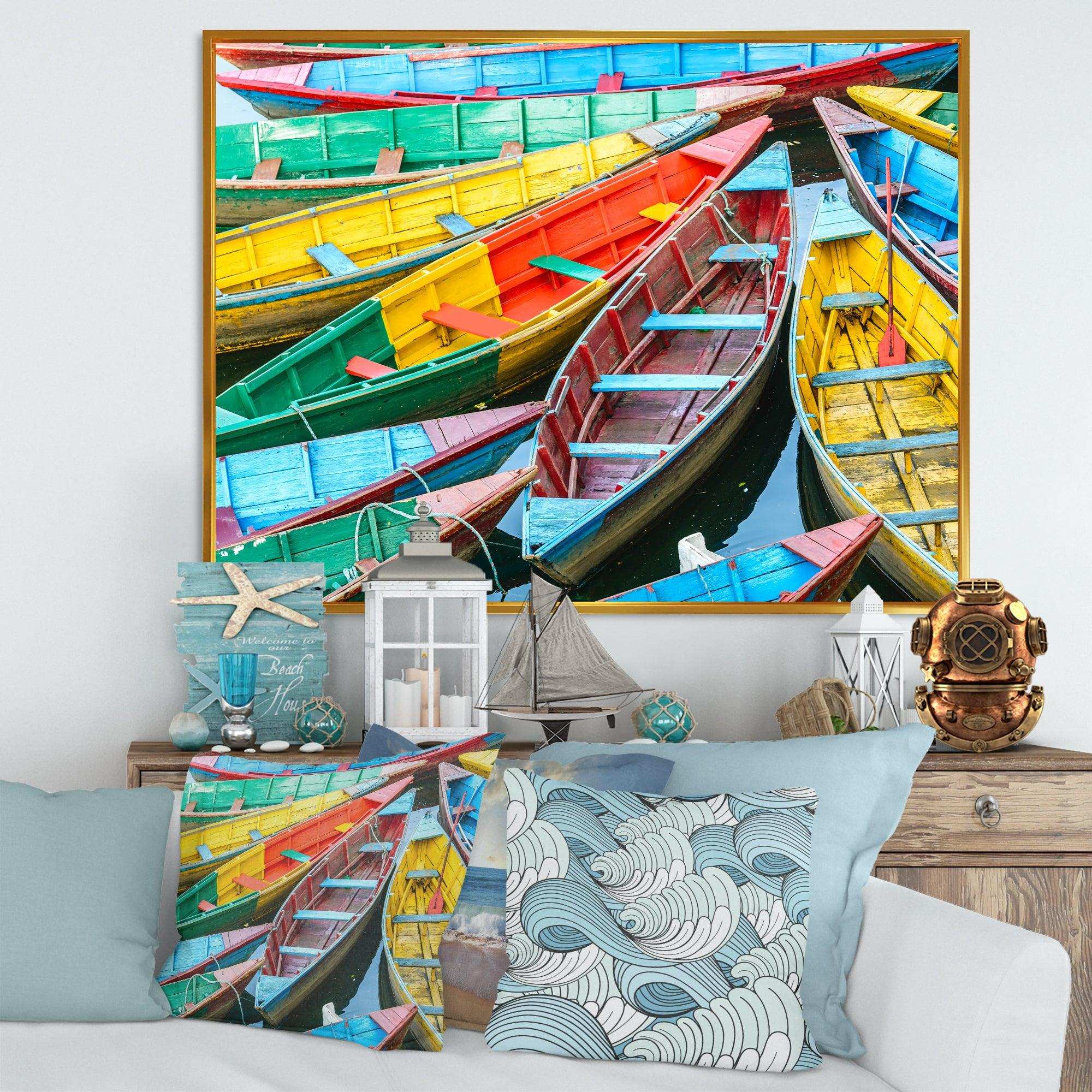 Rowing Boats on the Lake in Pokhara