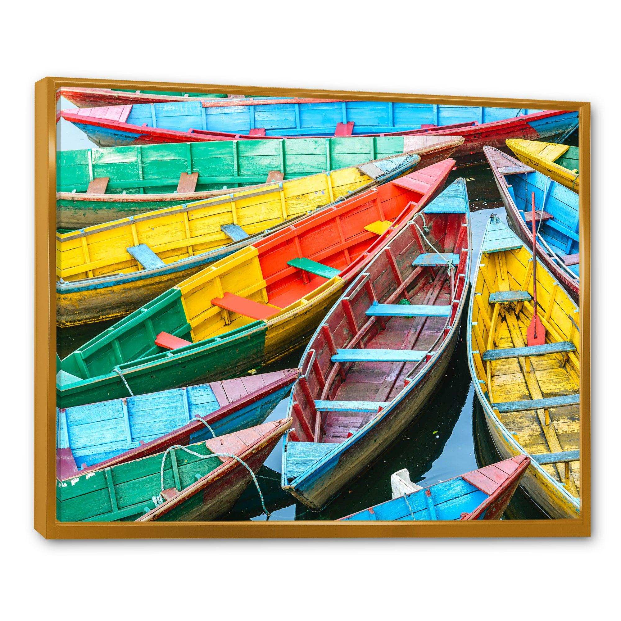 Rowing Boats on the Lake in Pokhara