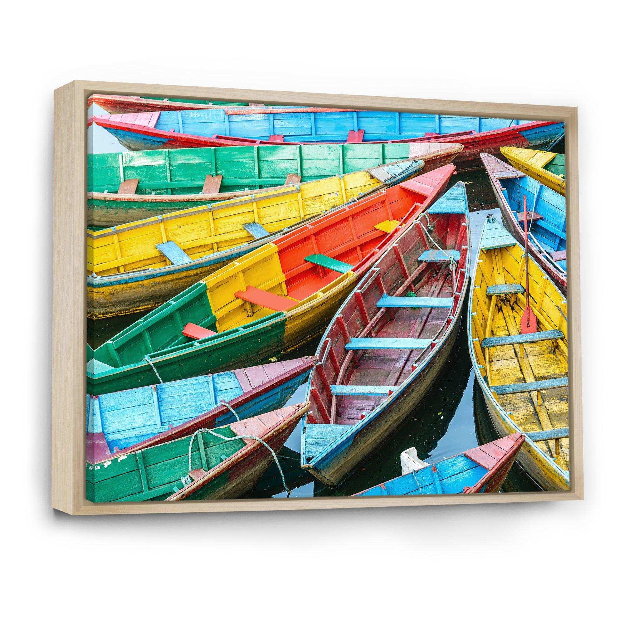 Rowing Boats on the Lake in Pokhara