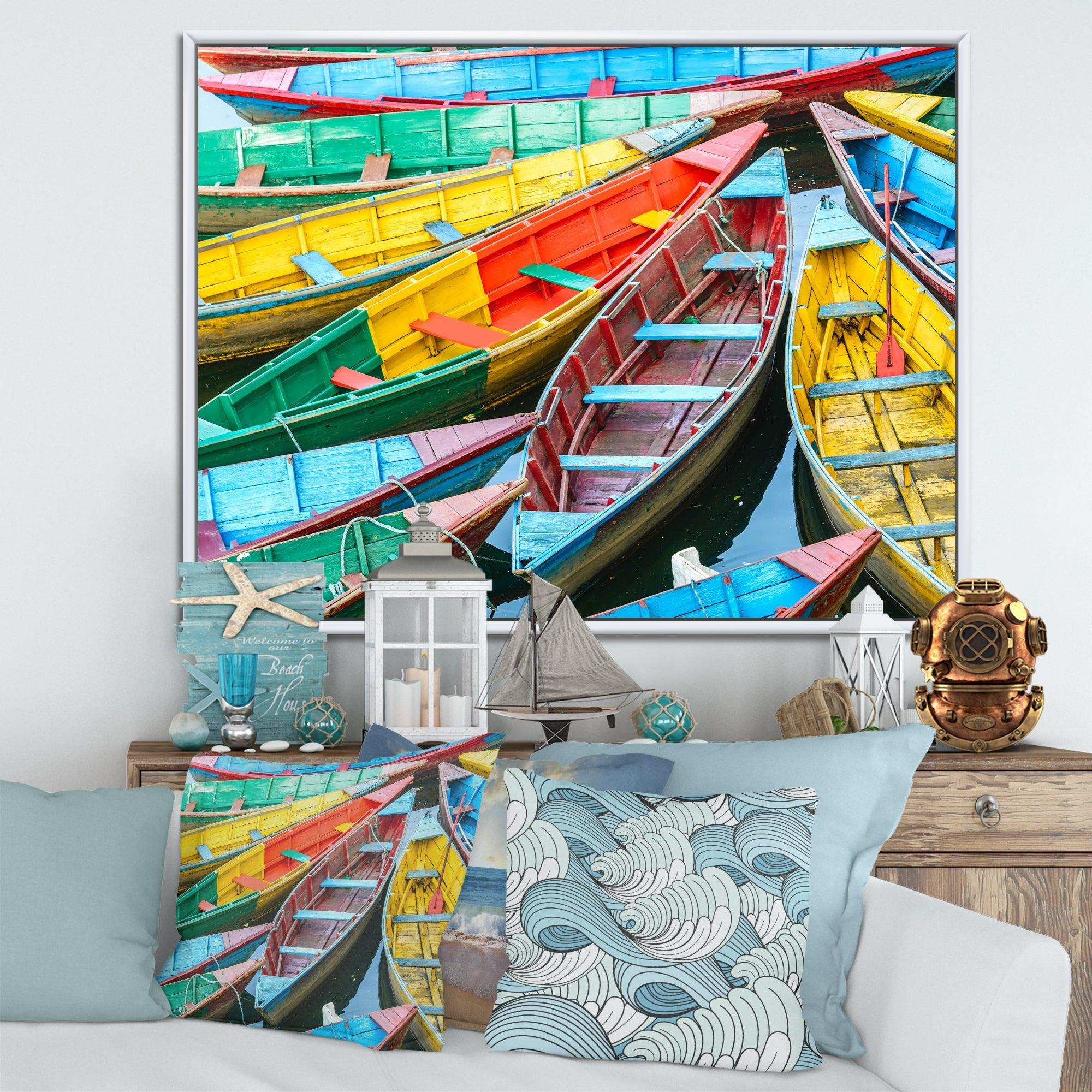 Rowing Boats on the Lake in Pokhara