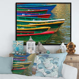 Color Boats on Phewa Lake Nepal