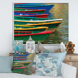 Color Boats on Phewa Lake Nepal